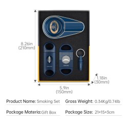 Cigarloong Puro Seti Küllük Kesici Delici Mavi - CigarLoong (1)