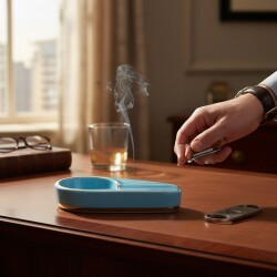 Cigarloong Seramik Mini Puro Küllüğü Mavi Tekli - 3