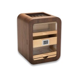 Cigarloong Skylight Camlı 5 Çekmeceli Puro Kutusu Ceviz 80's - CigarLoong