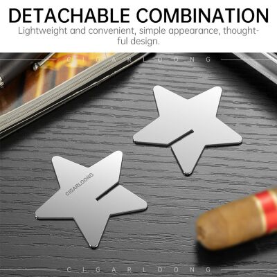 Cigarloong Star Metal Katlanır Puro Standı Sehpası Krom - 2