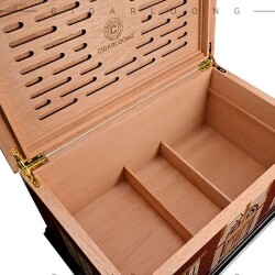 Cigarspa Elektronik Nemlendiricili Humidor Puro Kutusu Küba Evi Tasarımlı - 5