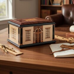 Cigarspa Elektronik Nemlendiricili Humidor Puro Kutusu Küba Evi Tasarımlı - CigarLoong (1)