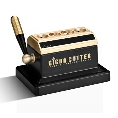 Classical Masa Puro Kesici Giyotin Siyah Gold 4lü - 1