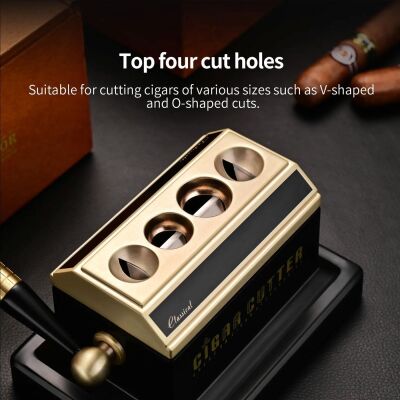 Classical Masa Puro Kesici Giyotin Siyah Gold 4lü - 2