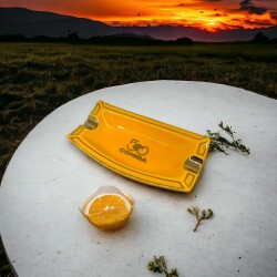 Cohiba 50.Yıl Seramik Puro Küllüğü Sarı/Gold 2li - 4