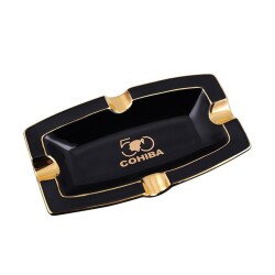 Cohiba 50.Yıl Seramik Puro Küllüğü Siyah/Gold 4lü - COHİBA