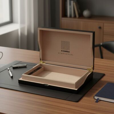 Cohiba Atmosphere Mat Siyah Humidor Puro Kutusu 25's - 4