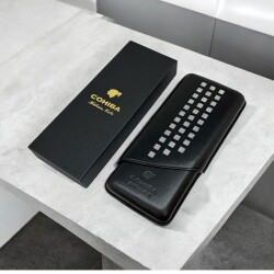 Cohiba Behike Deri Puro Kılıfı 3lü Siyah/Byz (64Ring) - 4