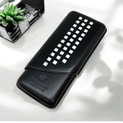 Cohiba Behike Deri Puro Kılıfı 3lü Siyah/Byz (64Ring) - 2