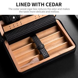 Cohiba Deri Puro Taşıma Çantası Siyah - 2