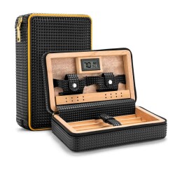 Cohiba Deri Puro Taşıma Çantası Siyah - COHİBA