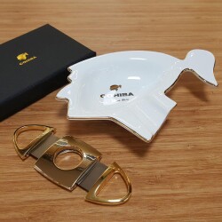 Cohiba Kızılderili Porselen Küllük Beyaz - COHİBA (1)