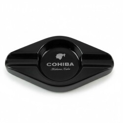 Cohiba Logolu Seramik Puro Küllüğü Siyah Oval 2li - 1