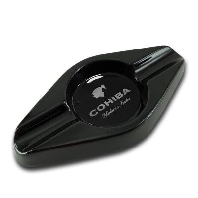 Cohiba Logolu Seramik Puro Küllüğü Siyah Oval 2li - 1