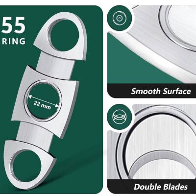 Cohiba Metal Puro Kesici Krom 56 Ring - 3