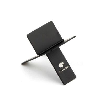 Cohiba Metal Katlanır Puro Sehpası Standı Siyah - 1