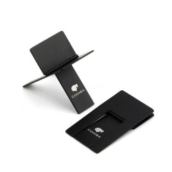 Cohiba Metal Katlanır Puro Sehpası Standı Siyah - 2