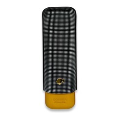 Cohiba Ubrique Deri Puro Kılıfı 2li Sarı/Siyah (64Ring) - 1