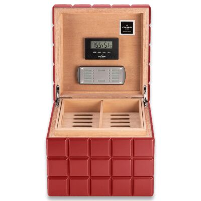 Colibri Cube Heritage Humidor Puro Kutusu Kırmızı 70's - 2