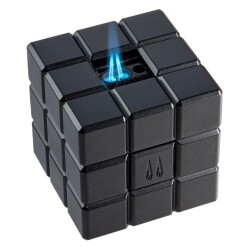 Colibri Cube Masa Çakmağı 2 Alev Siyah LI125T1 - COLİBRİ