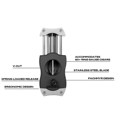 Colibri Diamond V Puro Kesici V-Cut Siyah/Krom CU300T31 - 2