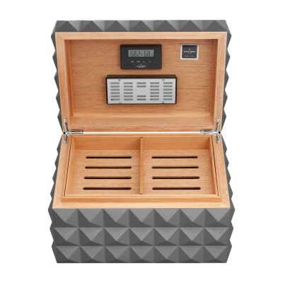 Colibri Grand Quasar Humidor Puro Kutusu Gunmetal 120's - 2