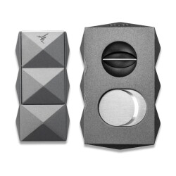 Colibri Quasar Hand 2 Alev Delicili Puro Çakmak Ve Quasar SV Cut Double Puro Kesici Gri Set - COLİBRİ