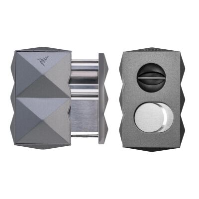 Colibri Quasar Hand 2 Alev Delicili Puro Çakmak Ve Quasar SV Cut Double Puro Kesici Gri Set - 3