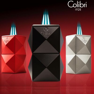 Colibri Quasar Masa Çakmağı 3 Alev Kırmızı LI710T4 - 3
