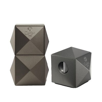 Colibri Quasar Masaüstü Puro Çakmak ve Kesici Seti Gunmetal - 1