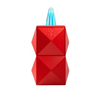 Colibri Quasar Masaüstü Puro Çakmak ve Kesici Seti Kırmızı - 2