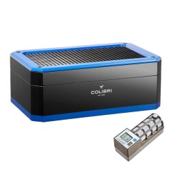 Colibri Rally CigarSpa Elektronik Nem. Puro Kutusu Siyah/Mavi 120's 