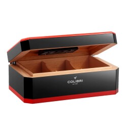 Colibri Rally Humidor Puro Kutusu Piano Siyah/Kırmızı 120's - COLİBRİ (1)