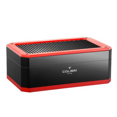 Colibri Rally Humidor Puro Kutusu Piano Siyah/Kırmızı 120's - 1
