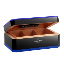 Colibri Rally Humidor Puro Kutusu Piano Siyah/Maviı 120's - COLİBRİ (1)
