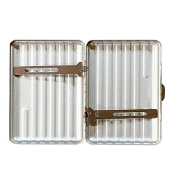 Cool Bavul Desen Metal Kısa Sgara Tabakası 12li Satin Krom - COOL (1)