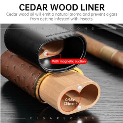 Croco Desenli Sedirli Deri Puro Kılıfı 2'li Kahve 58Ring - 3