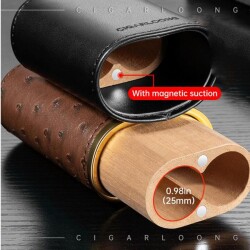 Croco Desenli Sedirli Deri Puro Kılıfı 2'li Kahve 58Ring - 4