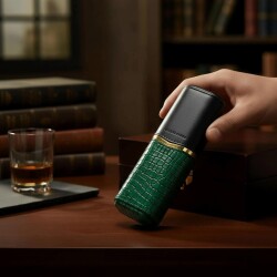 Croco Desenli Sedirli Deri Puro Kılıfı 2'li Yeşil 58Ring - 3