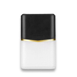 Croco Desenli Sedirli Deri Puro Kılıfı 4'lü Beyaz 58Ring - CigarLoong