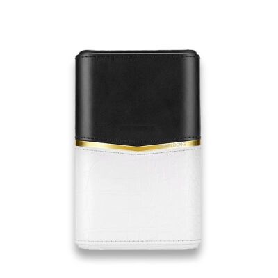 Croco Desenli Sedirli Deri Puro Kılıfı 4'lü Beyaz 58Ring - 1