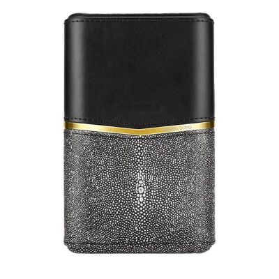 Croco Desenli Sedirli Deri Puro Kılıfı 4'lü Grey 58Ring - 1