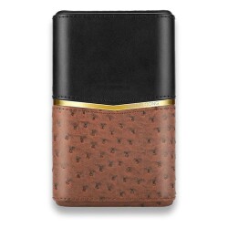 Croco Desenli Sedirli Deri Puro Kılıfı 4'lü Kahve 58Ring - 1