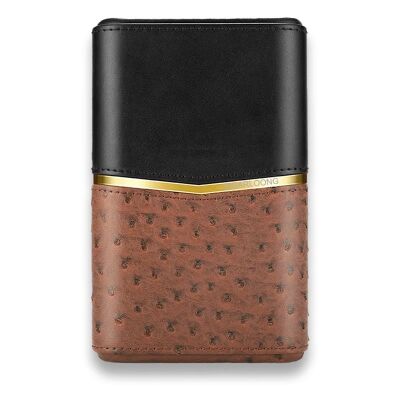 Croco Desenli Sedirli Deri Puro Kılıfı 4'lü Kahve 58Ring - 1