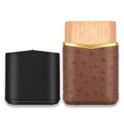 Croco Desenli Sedirli Deri Puro Kılıfı 4'lü Kahve 58Ring - 2