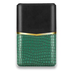 Croco Desenli Sedirli Deri Puro Kılıfı 4'lü Yeşil 58Ring - CigarLoong