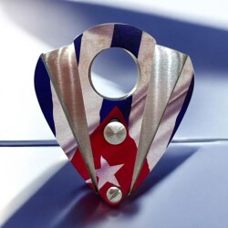 Cuban Flag Yaprak Model Metal Puro Kesici Krom (56Ring) - GUEVARA (1)