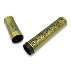 Damascus Desen Metal Puro Kılıfı Tüpü Tekli Gold 50 Ring - 3