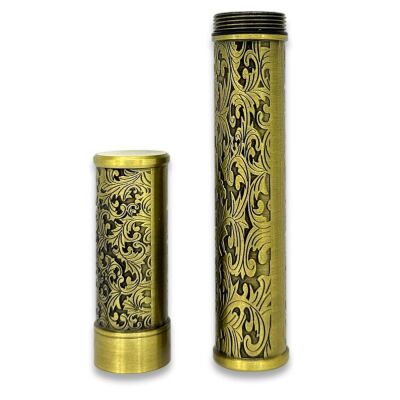 Damascus Desen Metal Puro Kılıfı Tüpü Tekli Gold 50 Ring - 2