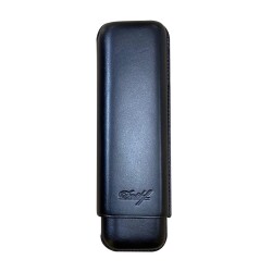 Davidoff Deri Puro Kılıfı Corona Siyah 2li (46Ring) - Davidoff